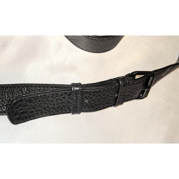 Rebecca Minkoff Large Black Pebbled Leather Satchel Crossbody Bag w/ Dust Bag - Picture 5 of 9